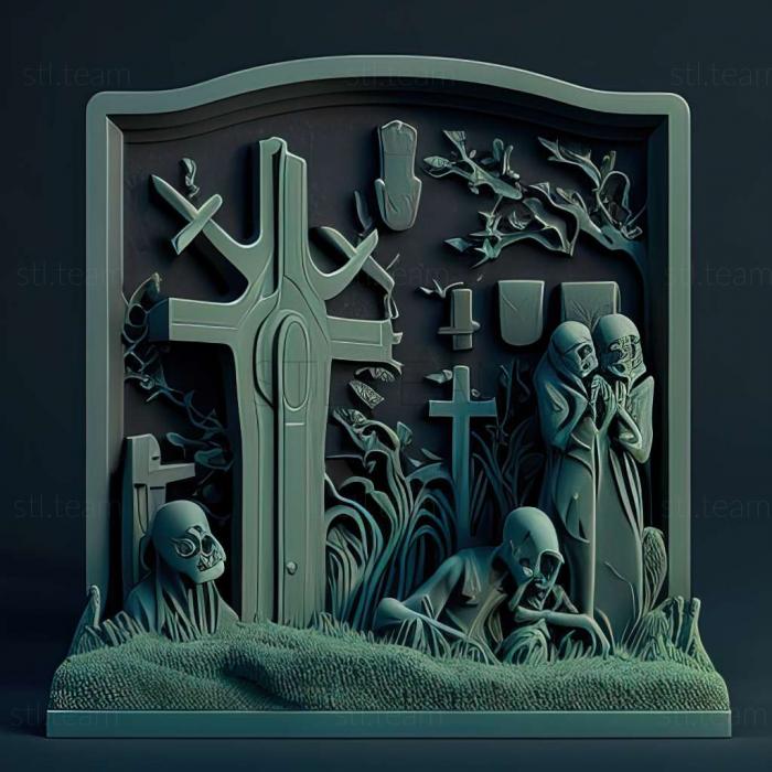 3D модель Гра «Кладовище». (STL)